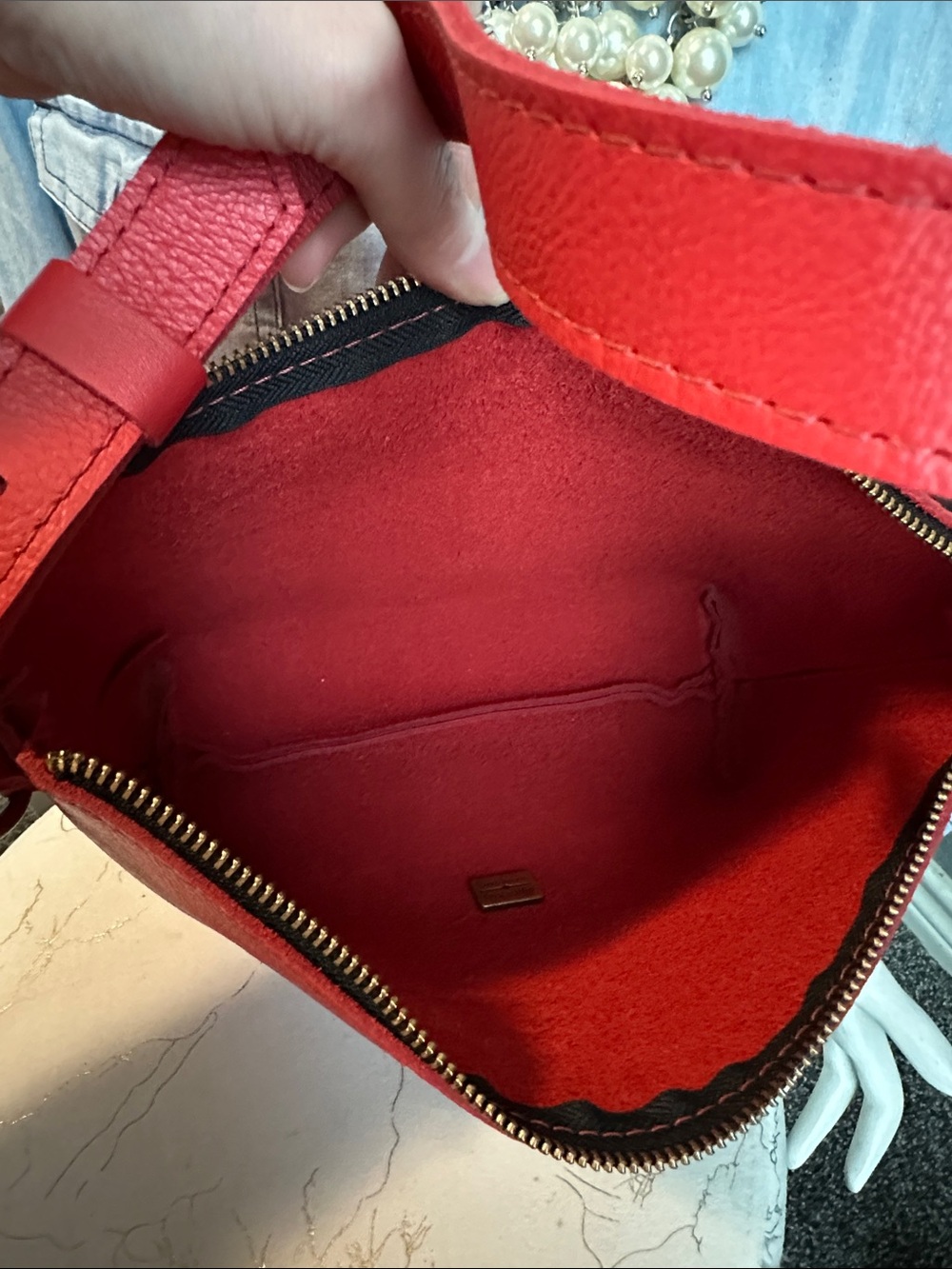 PLG ❤️ Poppy Red small slouchy - Picture 7 of 8